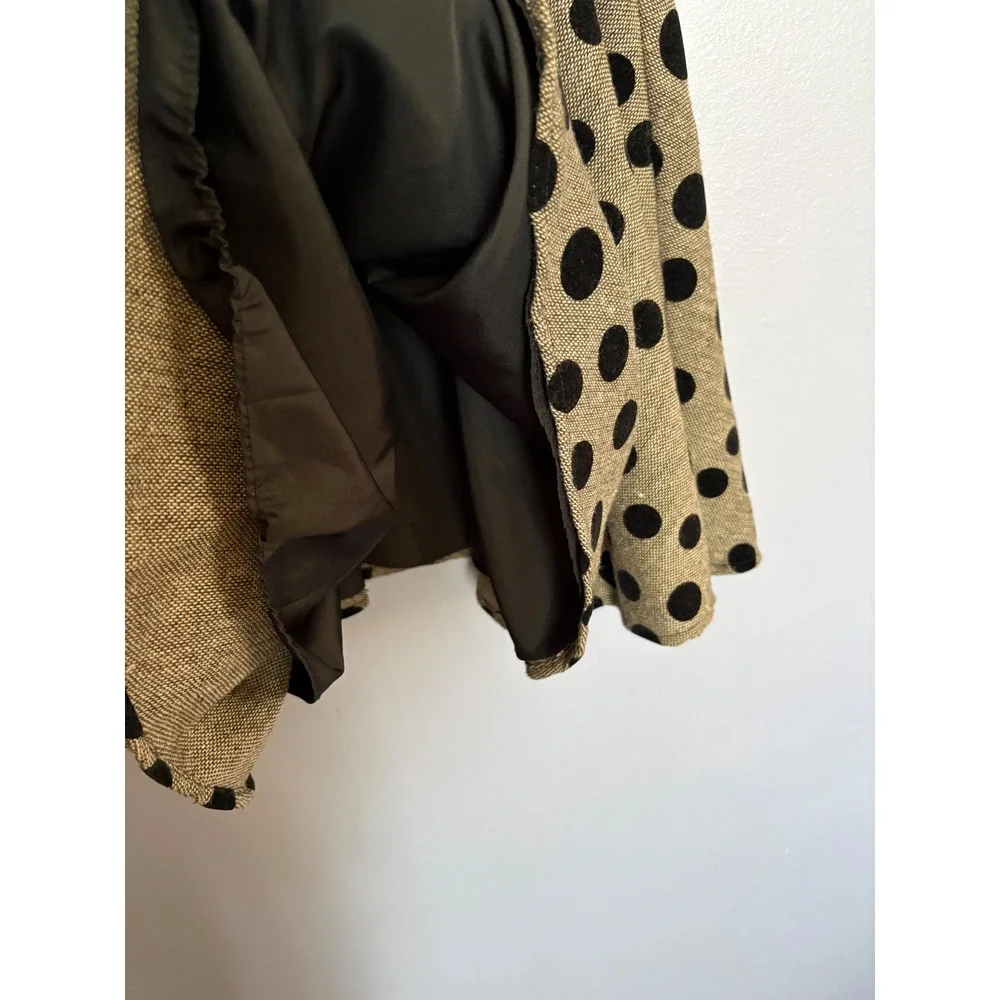 Pippa & Julie Girls Brown Black Polka‎ Dot Tweed Party Dress Size 8